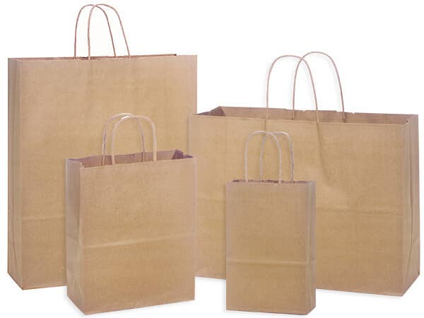 Recycled Brown Kraft Paper Shopping Bags